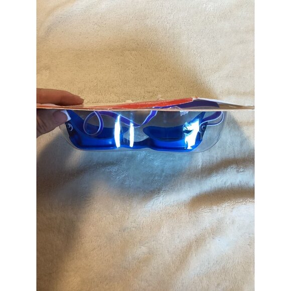 Speedo Solar Swim Goggles  Blocks UV Rays Anti Fog Leak Proof 14+ Adult Blue - Picture 4 of 5